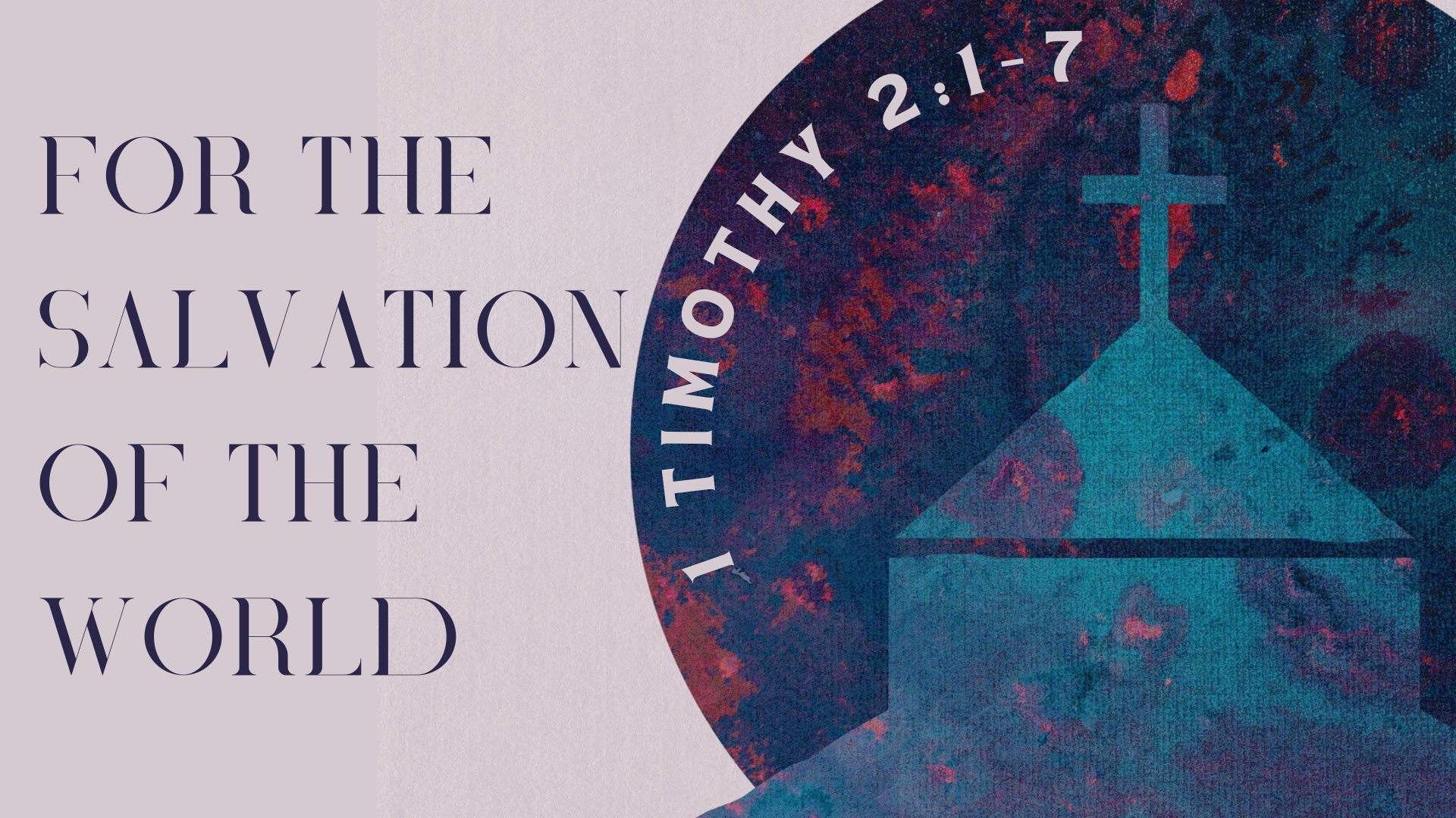 For the Salvation of the World episode artwork