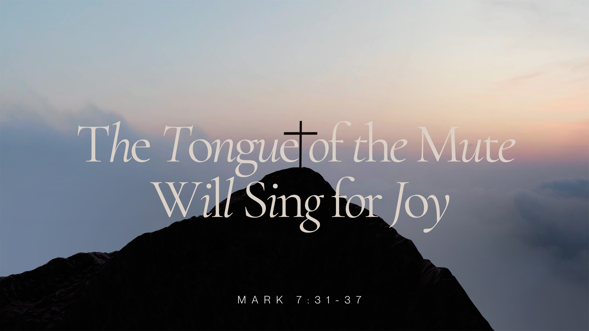 The Tongue of the Mute Will Sing for Joy episode artwork